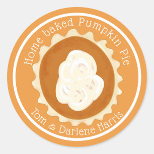 Home Baked Pumpkin Pie Sticker