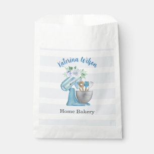 Home Bakery Blue Flower Mixer Favour Bags