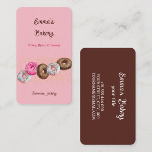 Home Bakery Doughnuts Business Card