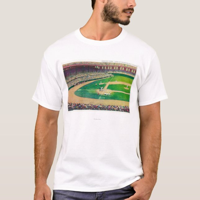 Home Base Bleachers View of Comiskey Park T-Shirt (Front)
