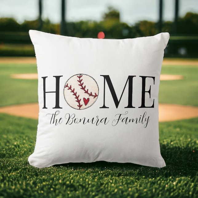 Home Baseball Family Name Cushion (Creator Uploaded)