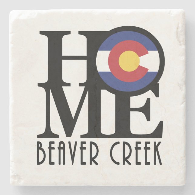 HOME Beaver Creek Stone Coaster (Front)