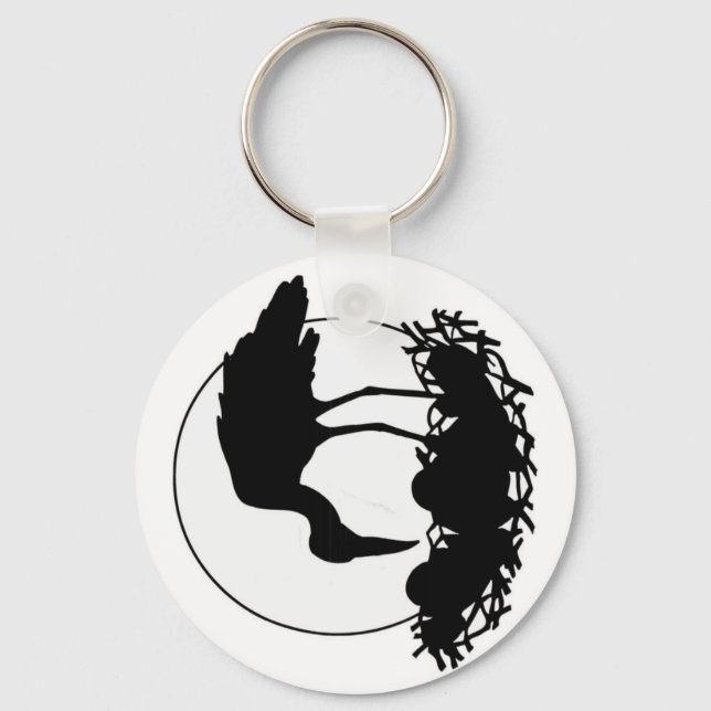 Home Birth Stork Key Chain (Front)