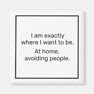 Home (black) magnet