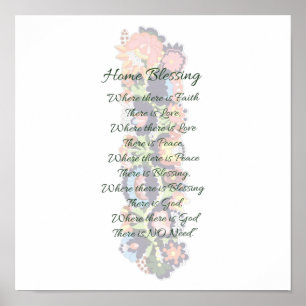 Home Blessing Poster
