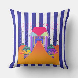 Home Blue Stripes Cushion