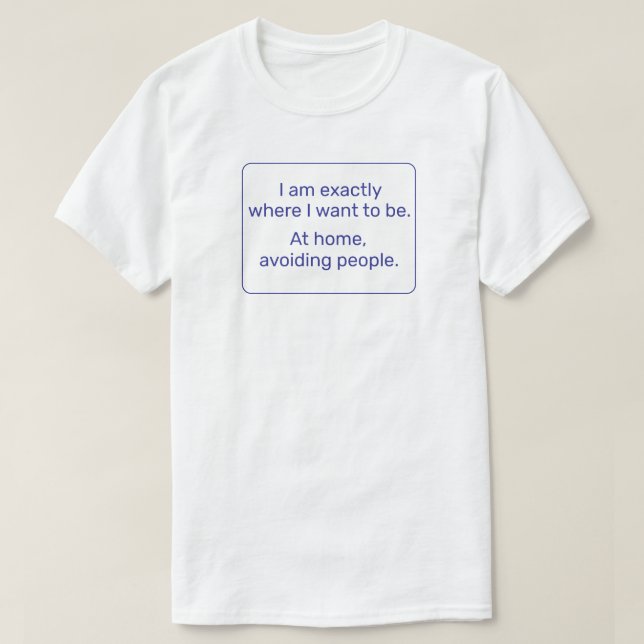Home (blue) T-Shirt (Design Front)