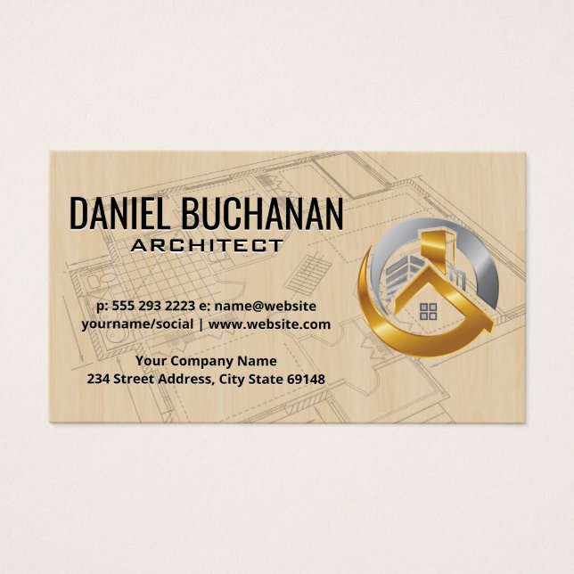 Home Blueprint | Wood | Architect Tools (Front)