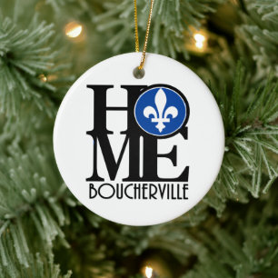 HOME Boucherville Quebec Ceramic Tree Decoration