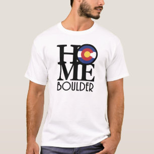 HOME Boulder Colorado (front print) T-Shirt