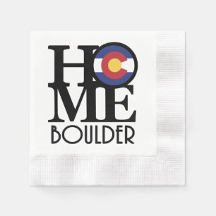 HOME Boulder Colorado Napkin