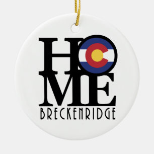 HOME Breckenridge CO Ceramic Tree Decoration