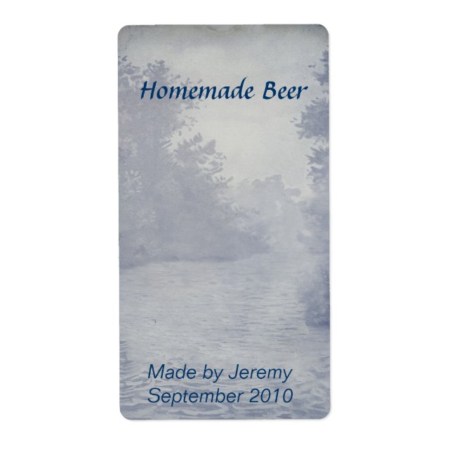 Home Brewed Beer Label (Front)