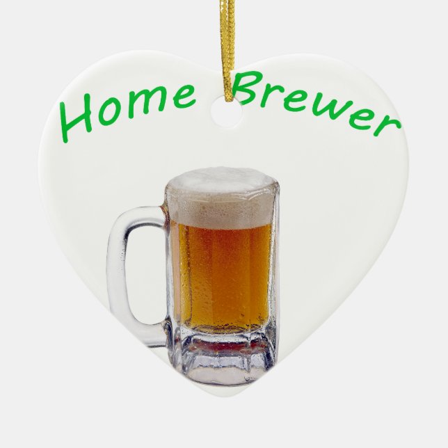 Home Brewer Ceramic Tree Decoration (Front)