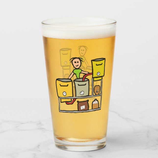 Home Brewing Glass (Front Filled)