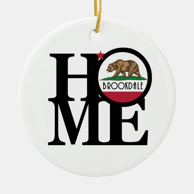 HOME Brookdale CA Ceramic Tree Decoration (Front)