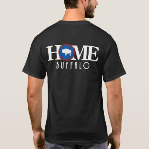 HOME Buffalo Wyoming (back print) T-Shirt