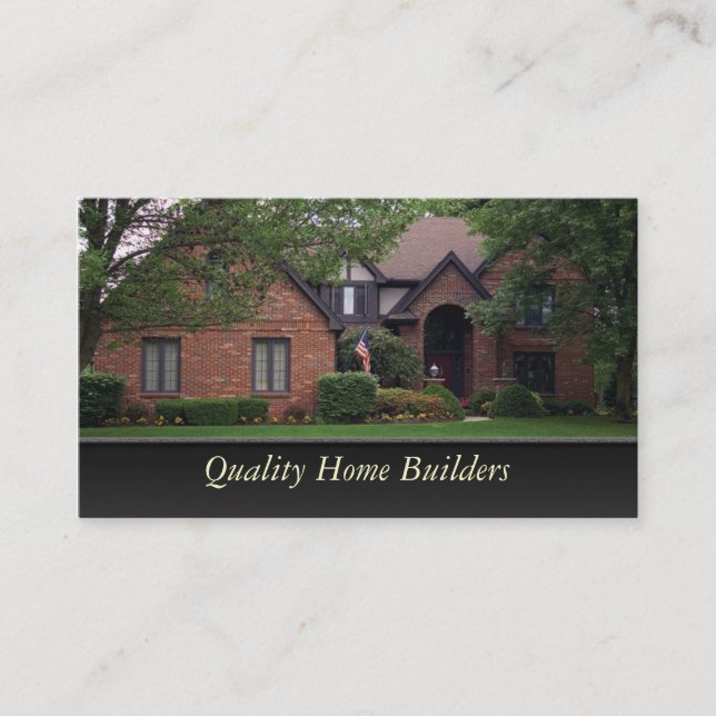 Home Builder Business Card (Front)