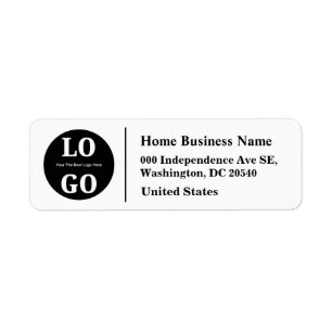 Home Business Minimalist Custom Logo Label