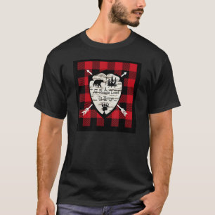 Home Cabin Lake Buffalo Check T-Shirt