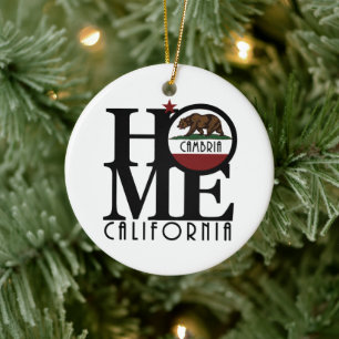 HOME Cambria California Ceramic Tree Decoration
