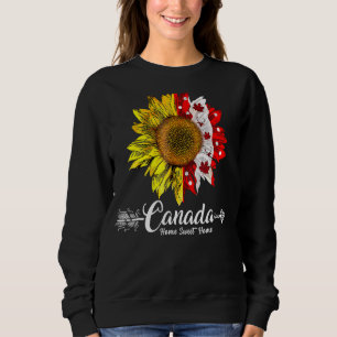 Home Canada Day Maple Sunflower 1st July Independe Sweatshirt