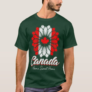 Home Canada Day Maple Sunflower 1st July Independe T-Shirt