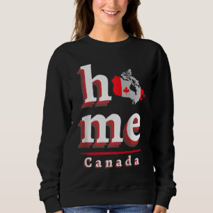 Home Canada for Men Women Kids Canadian Raglan Bas Sweatshirt