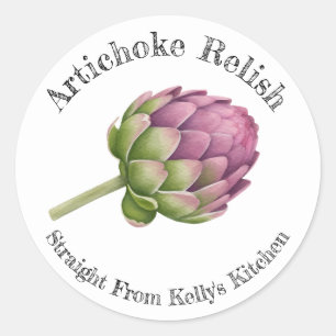 Home Canning Business Artichoke Relish Food Label