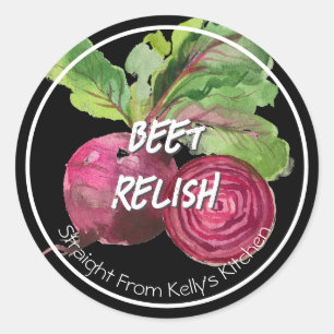 Home Canning Business Beet Relish Root  Label