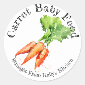 Home Canning Business Carrot Baby Food Label