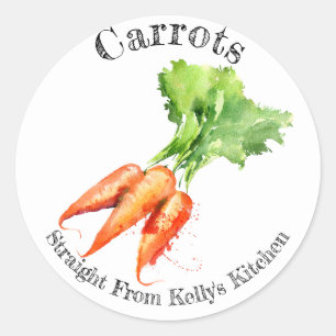 Home Canning Business Carrots Food Label
