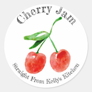 Home Canning Business Cherry Jam Food Label