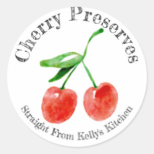 Home Canning Business Cherry Preserves Food Label