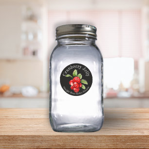 Home Canning Business Cranberry Jelly Food Label