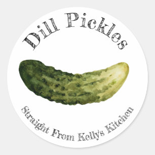 Home Canning Business Dill Pickles Food Label