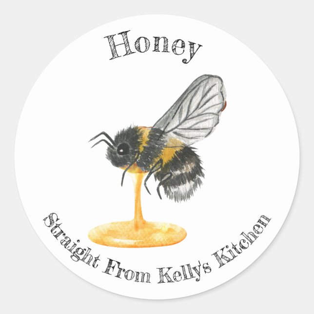 Home Canning Business Honey Food Label (Front)