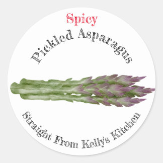 Home Canning Business Pickled Asparagus Food Label