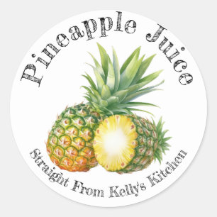 Home Canning Business Pineapple Juice Food Label