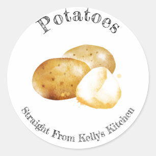 Home Canning Business Potatoes Food Label