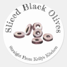 Home Canning Business Slice Black Olive Food Label