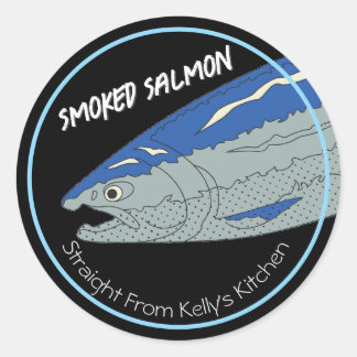 Home Canning Business Smoked Salmon Modern Label