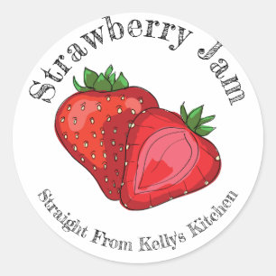 Home Canning Business Strawberry Jam Food Label