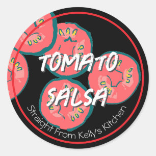 Home Canning Business Tomato Salsa Modern Label