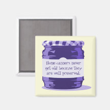 Home Canning Humor Retro Purple Jelly Jar Kitchen