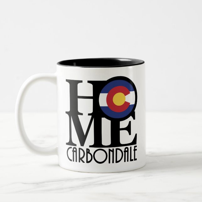 HOME Carbondale Colorado 11oz Two-Tone Coffee Mug (Left)