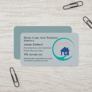 Home Care And Nursing Service Business Card