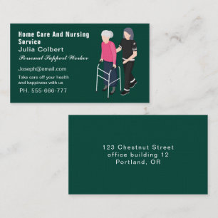 Home Care and Nursing Services Business Card