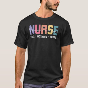 Home Care Nurse Love Inspire Heal Medical Healthca T-Shirt