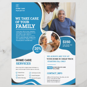 Home Care Service Flyer Template